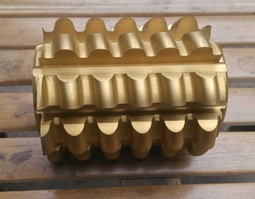 کاربید جامد دنده دنده برش ابزار رنگ طلایی پوشش Ti-Al-XN